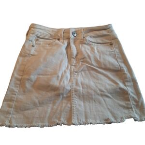 American Eagle White Mini Jean Skirt Size 00